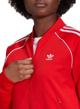 Veste Adidas Primeblue Rouge pour Femme