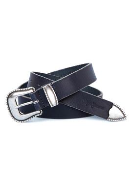 Ceinture Pepe Jeans Mirta Bleu marine pour Femme