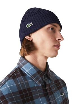 Chapeau Lacoste Bonnet Bleu marine pour Homme