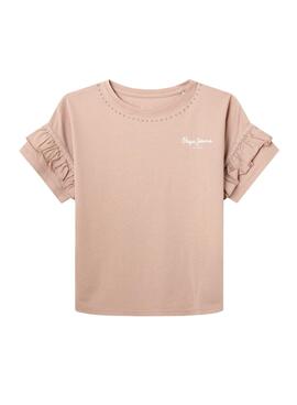 T-Shirt Pepe Jeans Sharon Rosa pour Fille