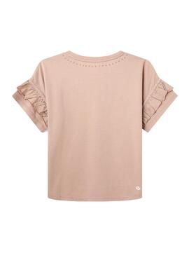 T-Shirt Pepe Jeans Sharon Rosa pour Fille