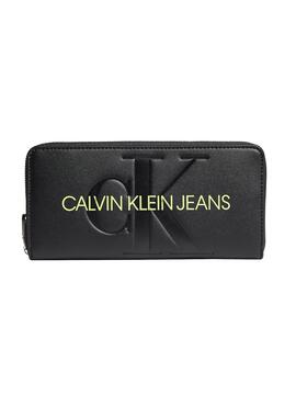 Portefeuille Calvin Klein Jeans Sculpté Noire