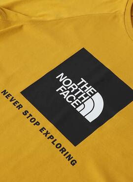 T-Shirt The North Face Box Jaune pour Homme