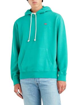 Sweat Levis Hoodie Vert pour Homme