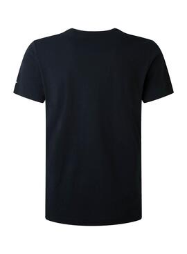 T-Shirt Pepe Jeans Roland Bleu marine pour Homme