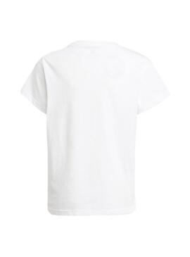 T-Shirt Adidas Trefoil Blanc pour Fille et Garçon