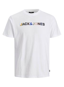 T-Shirt Jack Jones Blablandon Blanc pour Homme