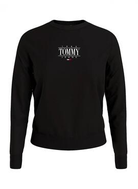 Sweat Tommy Jeans Essential Logo Noire Femme