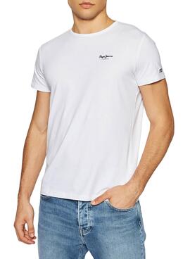 T-Shirt Pepe Jeans Original Basic Blanc Homme
