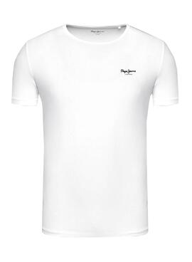 T-Shirt Pepe Jeans Original Basic Blanc Homme