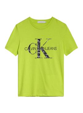 T-Shirt Calvin Klein Monogram Logo de bruit Garçon