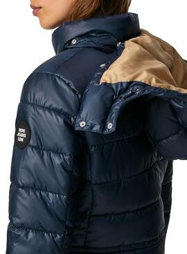 Parka Pepe Jeans Eileen Bleu marine pour Femme