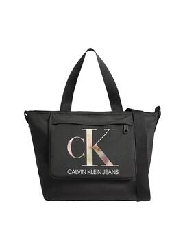 Sac à main Calvin Klein Jeans fourre-tout Sport Noire Femme