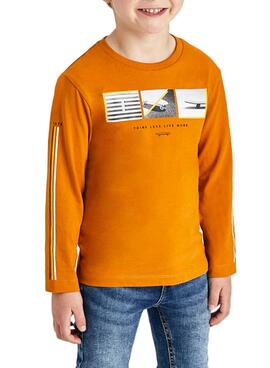 T-Shirt Mayoral Skate Orange pour Garçon