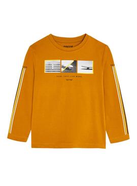 T-Shirt Mayoral Skate Orange pour Garçon