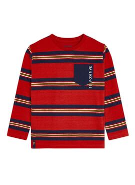 T-Shirt Mayoral Stripes Rouge pour Garçon