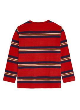 T-Shirt Mayoral Stripes Rouge pour Garçon