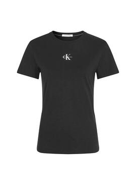 T-Shirt Calvin Klein Jeans Micro Jumpsuitgram Noire