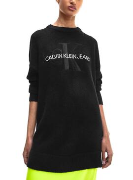 Robe Calvin Klein Jeans Monogram Noire Femme