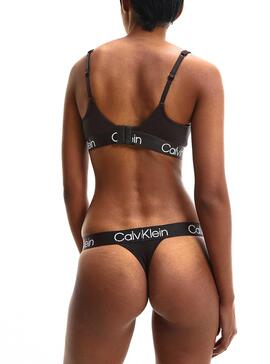 Tanga Calvin Klein Jeans Modern Structure Noire