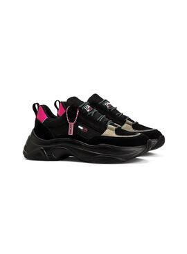 Baskets Tommy Jeans Sportive Noire pour Femme