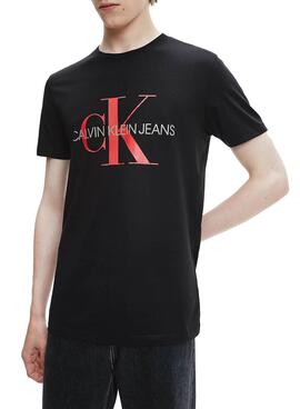 T-Shirt Calvin Klein Jeans Monogram Noire