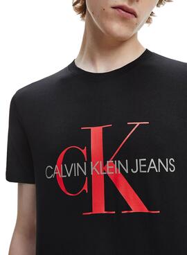 T-Shirt Calvin Klein Jeans Monogram Noire