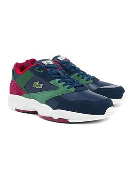 Baskets Lacoste Storm 96 LO Bleu Marine pour Homme