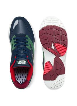 Baskets Lacoste Storm 96 LO Bleu Marine pour Homme