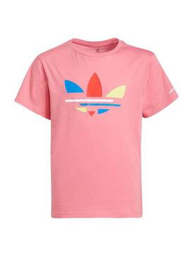 T-Shirt Adidas Adicolor Rose pour Fille