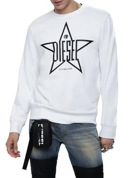 Sweat Diesel S-GIR-YA Homme Blanc