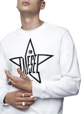 Sweat Diesel S-GIR-YA Homme Blanc