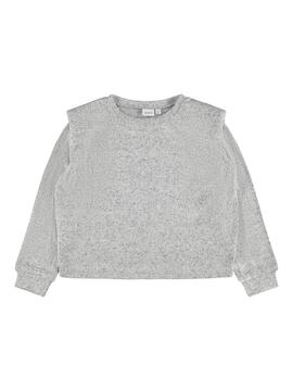 Pull Name It Niline Gris pour Fille