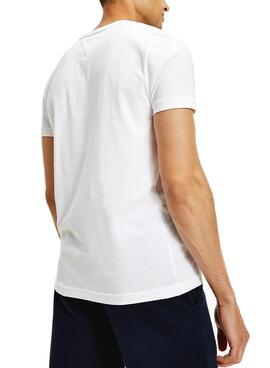 T-Shirt Tommy Hilfiger Corp Stripe Blanc