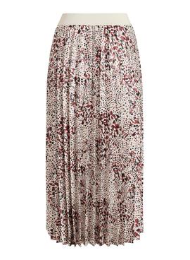 Jupe Vila Ban Print Beige pour Femme