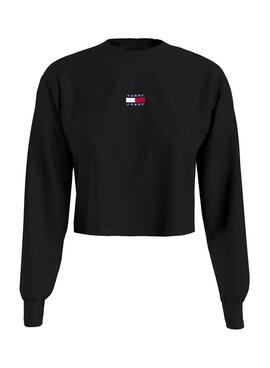 T-Shirt Tommy Jeans Parche Noire pour Femme