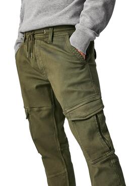 Pantalon Pepe Jeans Jared Vert pour Homme