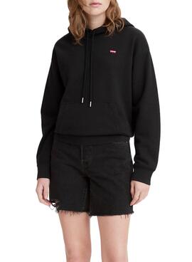 Sweat Levis Hoodie Noire pour Femme