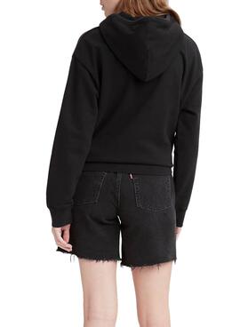 Sweat Levis Hoodie Noire pour Femme