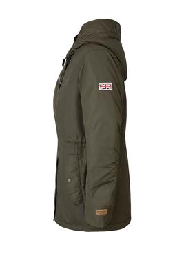 Parka Pepe Jeans Gaby Vert pour Femme