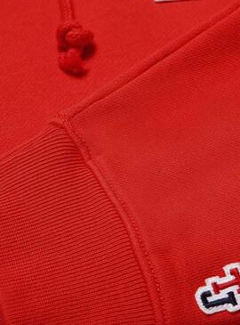 Sweat Tommy Jeans Classic Hoodie Rouge