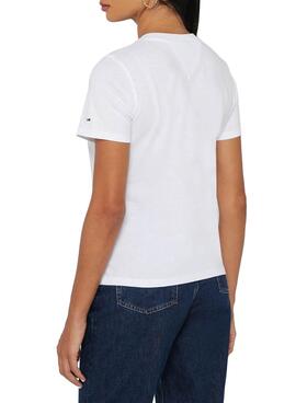 T-Shirt Tommy Jeans Timeless Blanc Femme