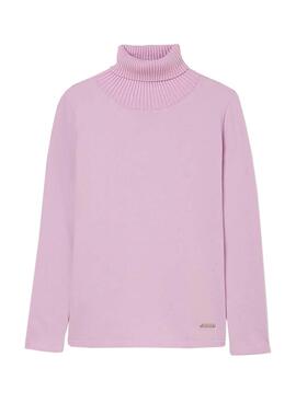 Pull Mayoral Tricot Basico Violet pour Fille