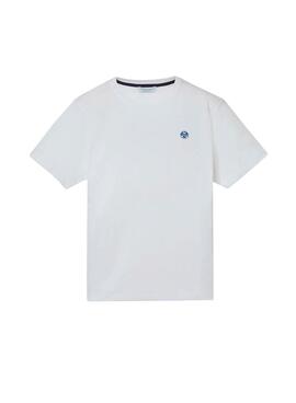 T-Shirt North Sails Basic Blanc pour Homme