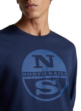 T-Shirt North Sails Basic Long Bleu Marine pour Homme