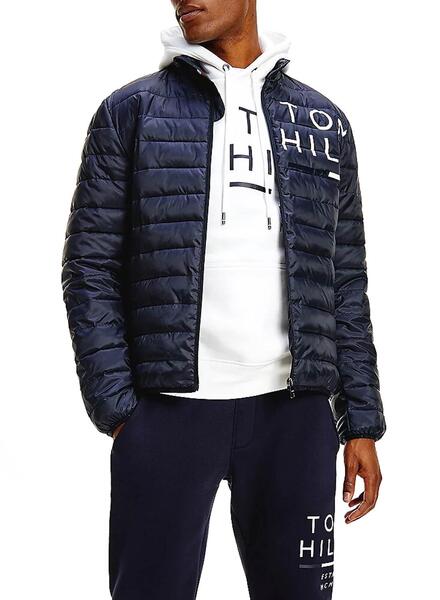 Gilet matelassé bleu marine et vert homme Tommy Hilfiger