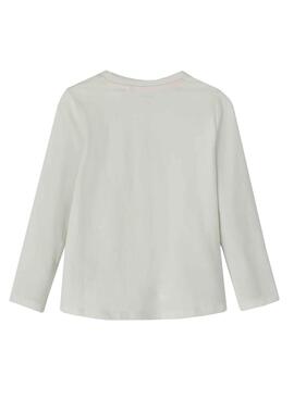 T-Shirt Name It Ladine Blanc pour Fille