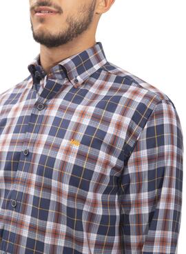 Chemise Klout Breca Bleu y Naranja pour Homme