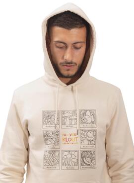 Sweat Klout Fall Vibes Beige pour Homme