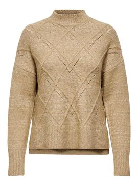 Pull Only Noli M/L Pull Beige pour Femme
